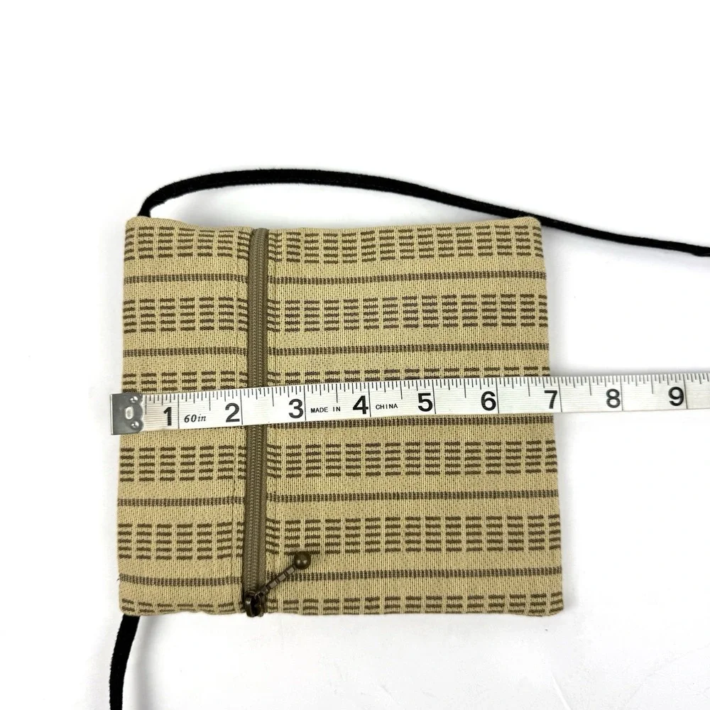 Maruca Crossbody Bag‎ Tapestry Handbag Handmade In USA Small Purse Tan Brand New